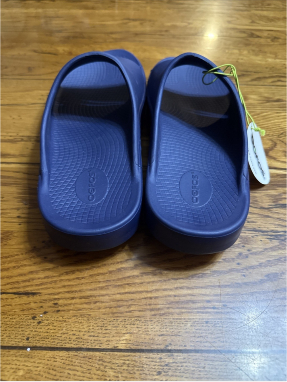 OOFOS Unisex Blue Recovery Comfort Slides Sandals. Si9ze M13/W15. - Picture 3 of 7